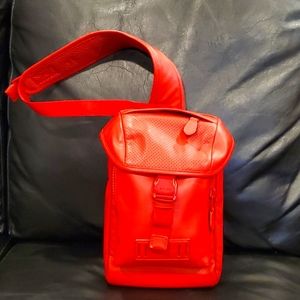 Coach Red smooth leather crossbody bag